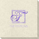 Pick Your Single Monogram with Text Carte Embossed Napkins Image 3 of 3